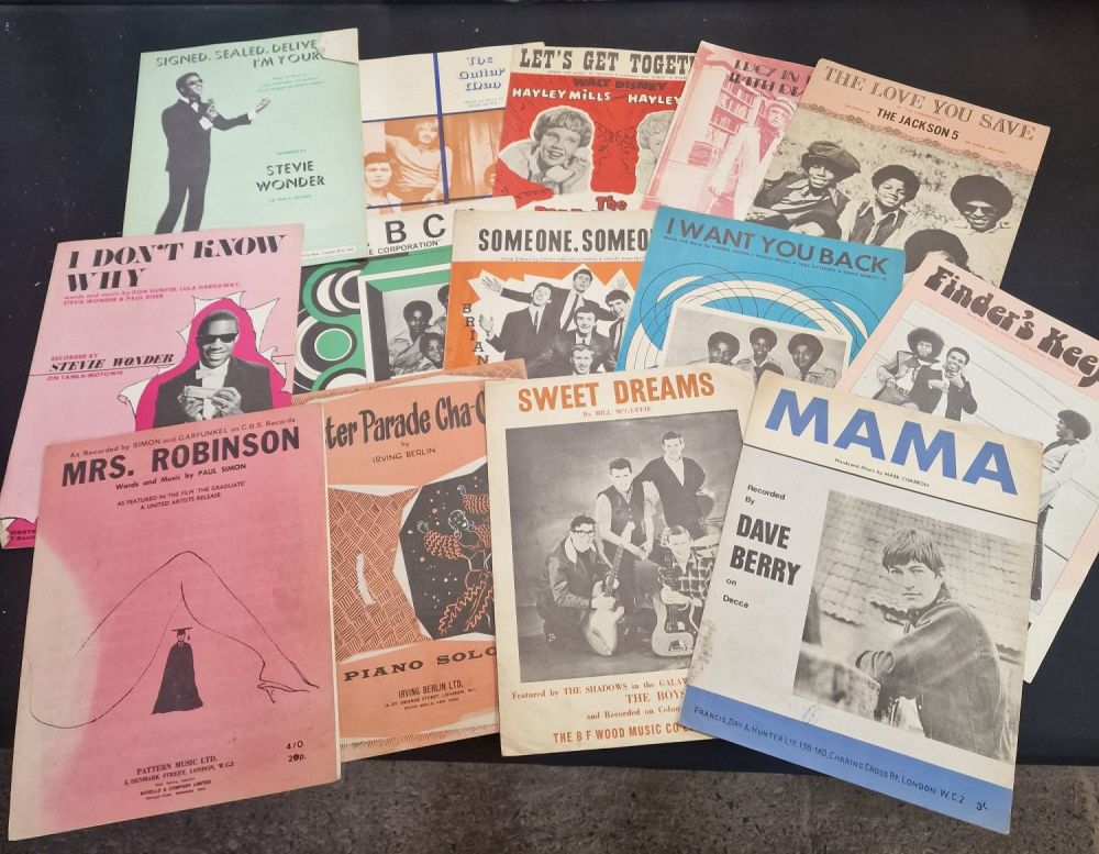 Lot 297: A selection of vintage sheet music. AbC, Jackson...