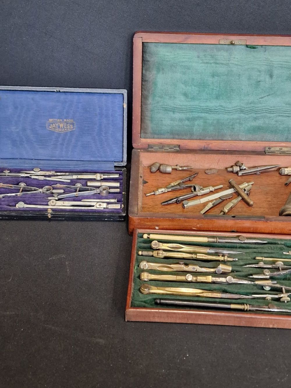 Lot 309: Two vintage draftmans sets. AF