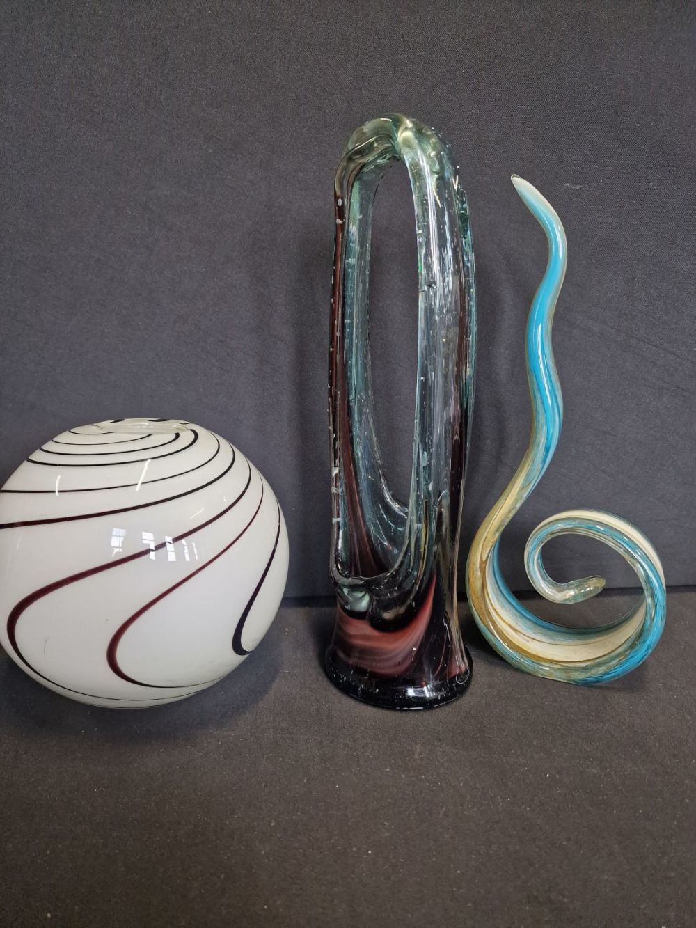 Lot 316: Three unique and individual pie e of hand...
