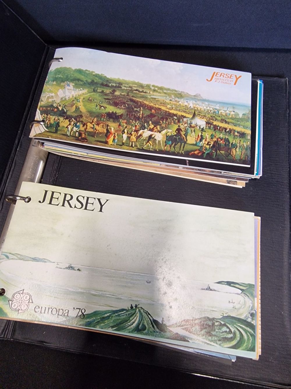 Lot 322: An album of Jersey commerative stamps.