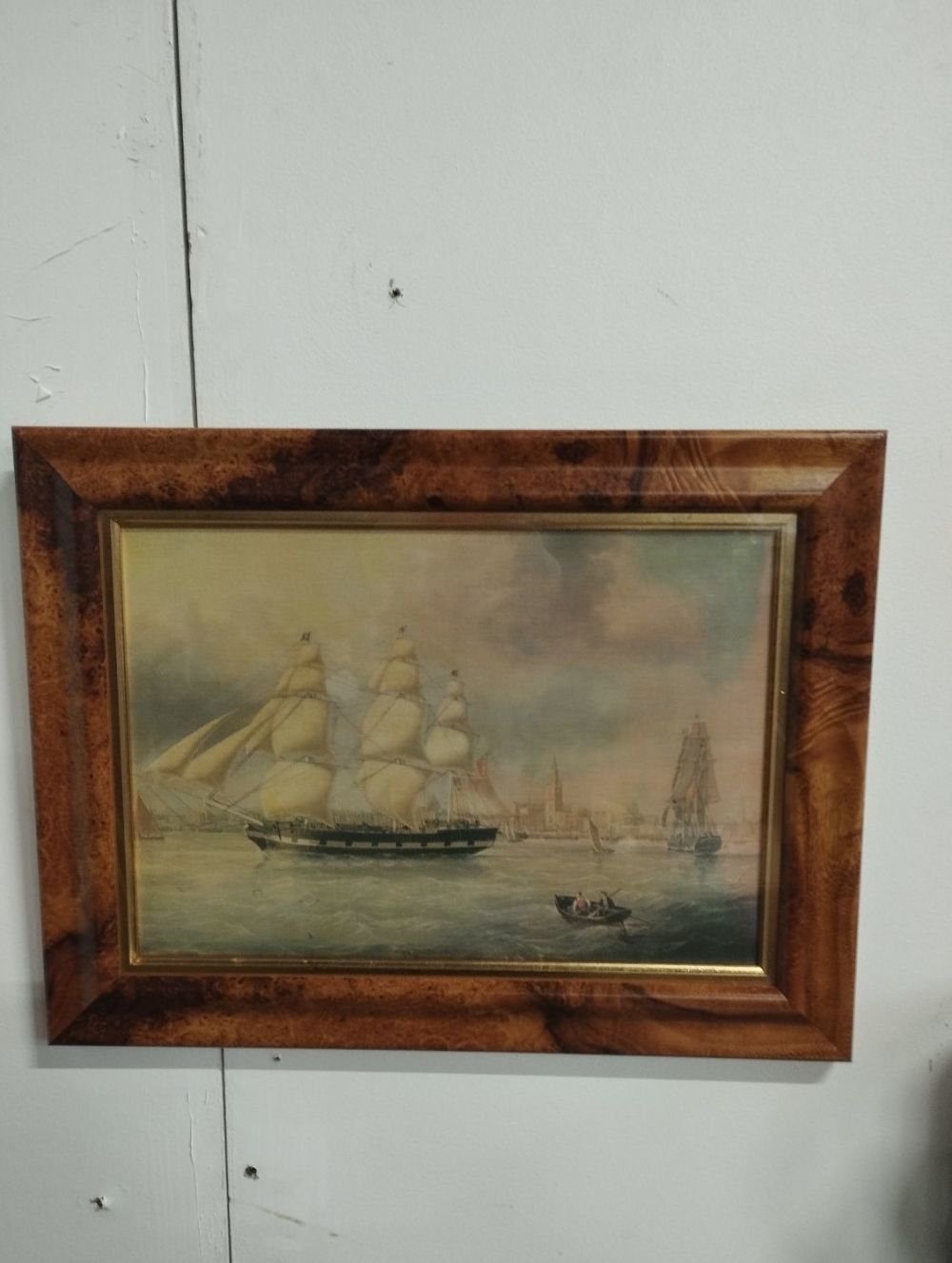 Lot 346: Vintage Framed Print of the Mary Bibby built...