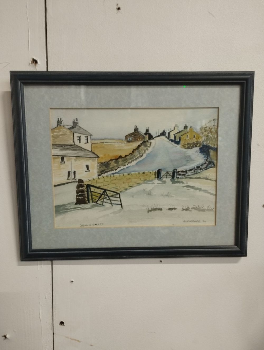 Lot 351: Original Framed Watercolour of Blacksnape, Darwen. Signed by...
