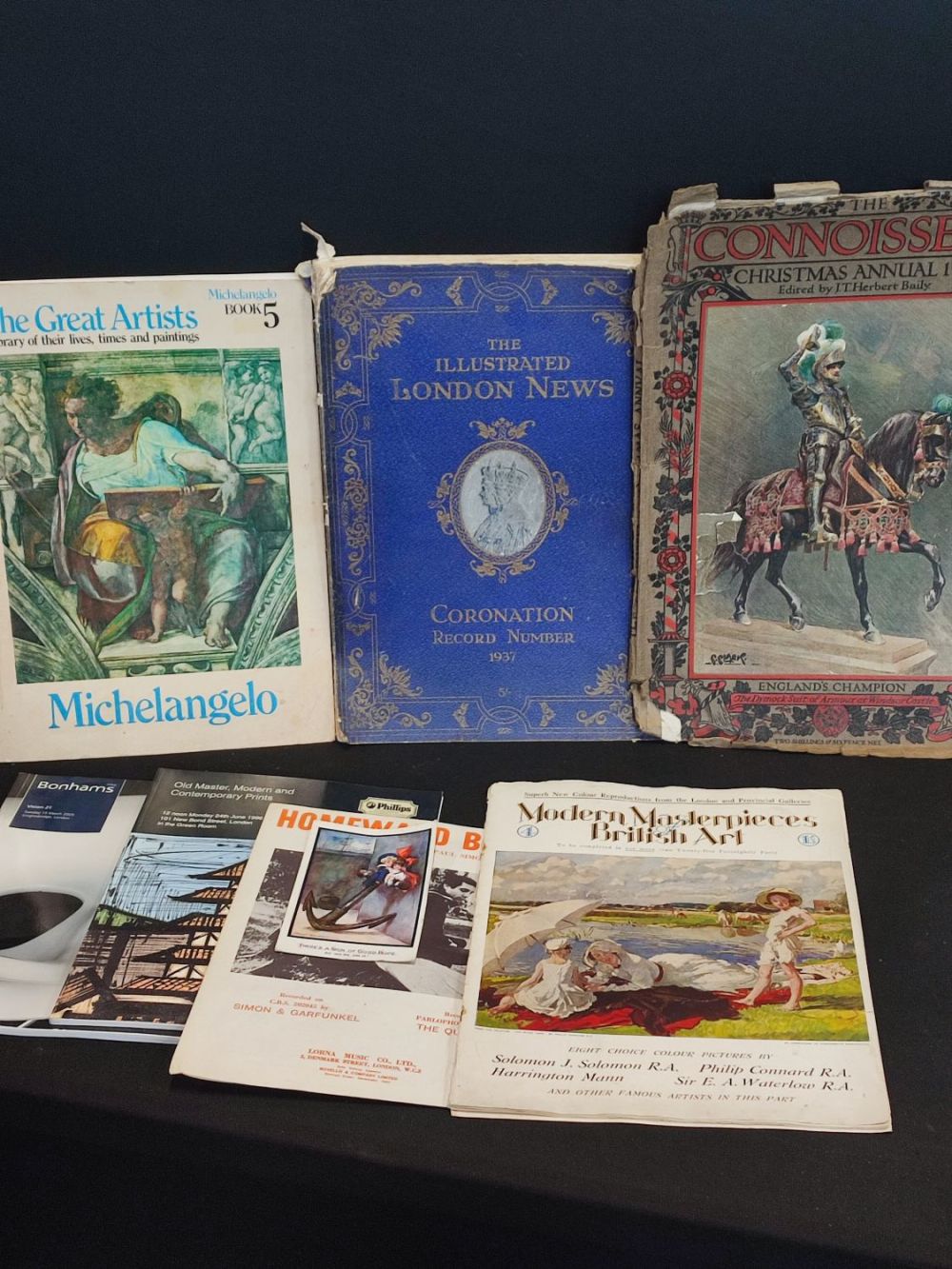 Lot 360: Collection of Vintage Books including an Illustrated Coronation...