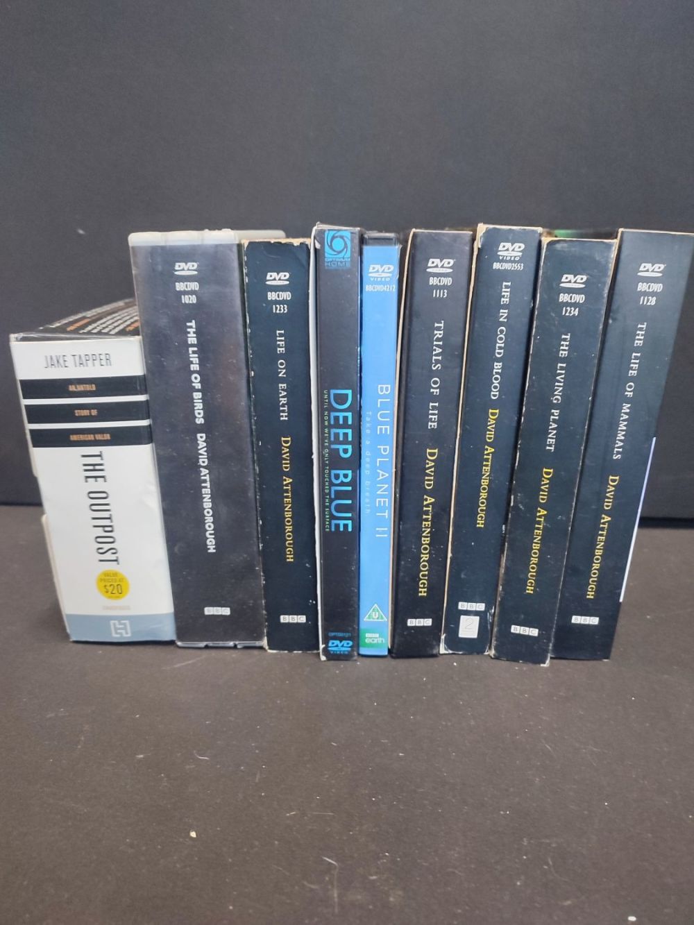 Lot 366: Collection of mostly David Attenborough DVDs