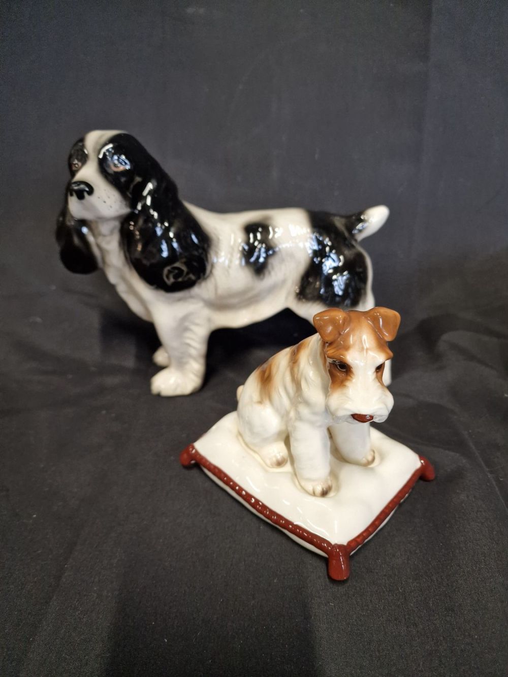 Lot 425: A black and white Cocker spaniel by melba...