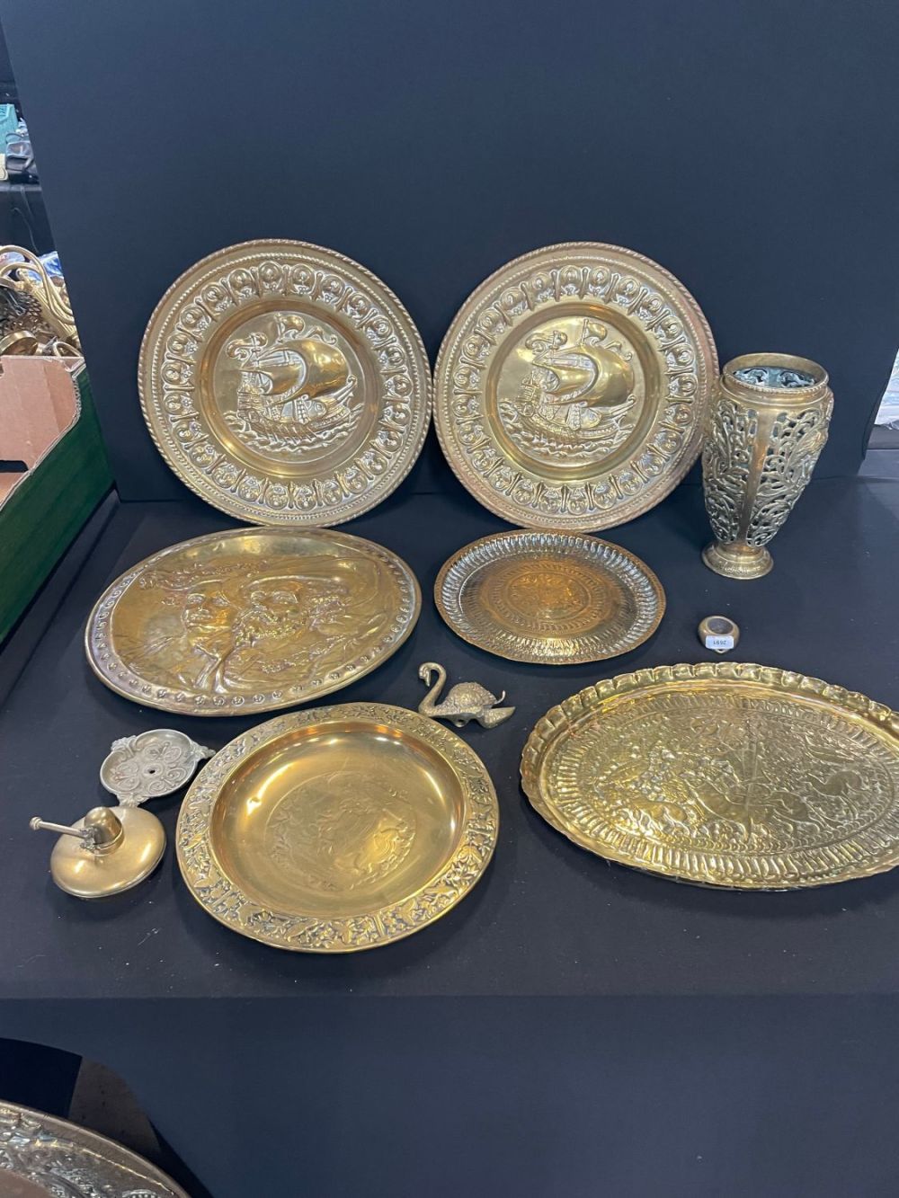 Lot 173: Selection Of Vintage Mixed Brass Items