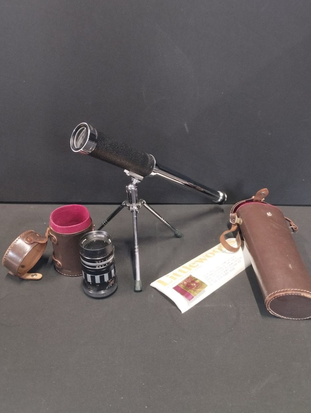Lot 177: Vintage Perfex Telescope and a Lumax Gold Star...