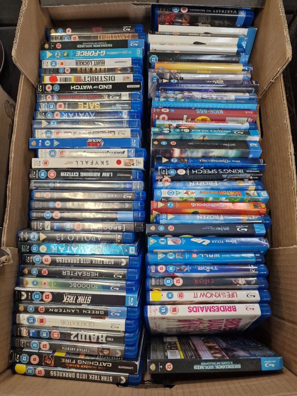 Lot 182: Approximately 62 BluRays includes Disney.