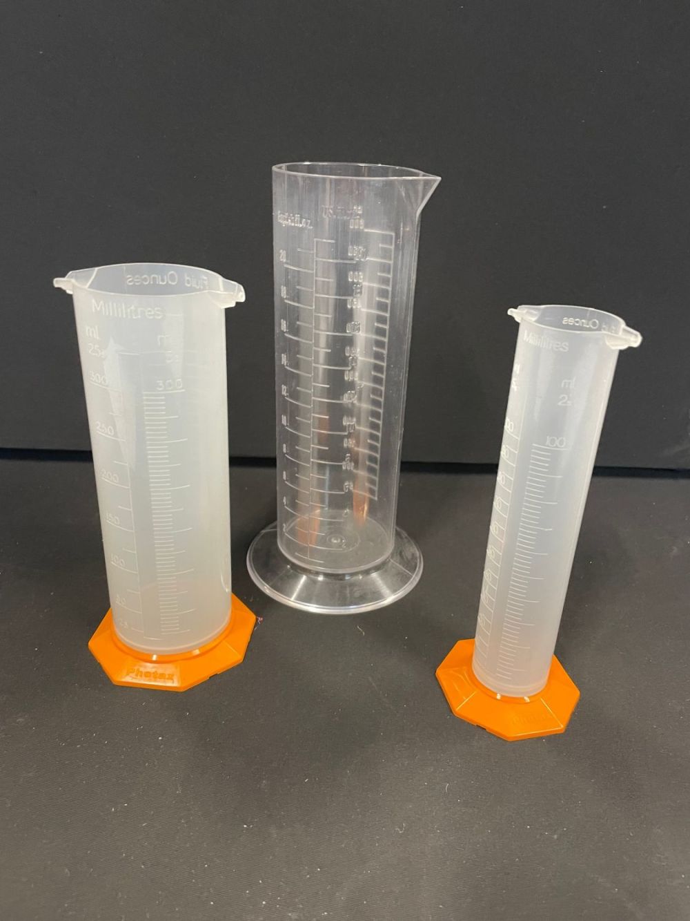 Lot 205: 3 x Science Measuring Beakers