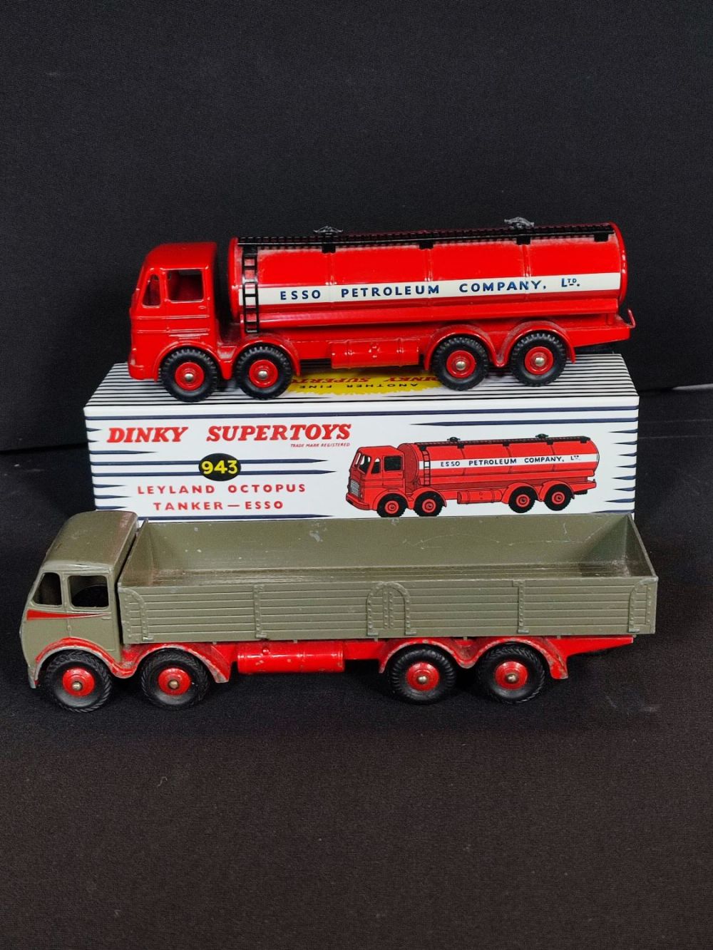 Lot 253: Vintage Dinky Supertoys Leyland Octopus Esso Tanker and...