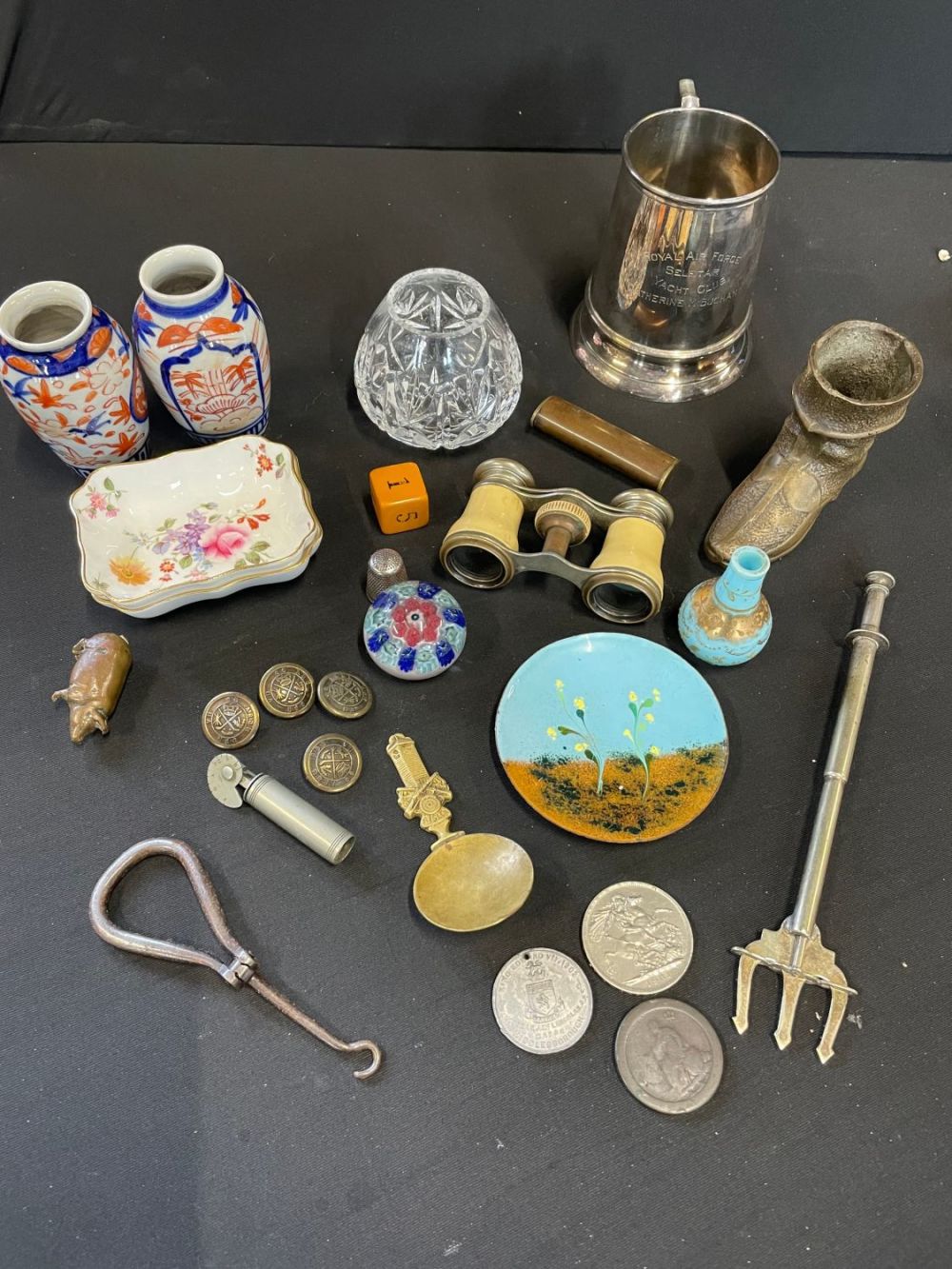 Lot 279: Selection Of Vintage Items Inc Royal Crown Derby,...