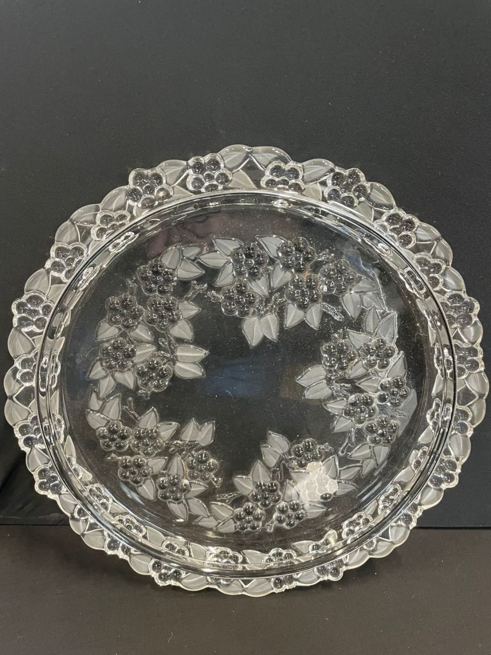 Lot 280: 13" Crystal Platter