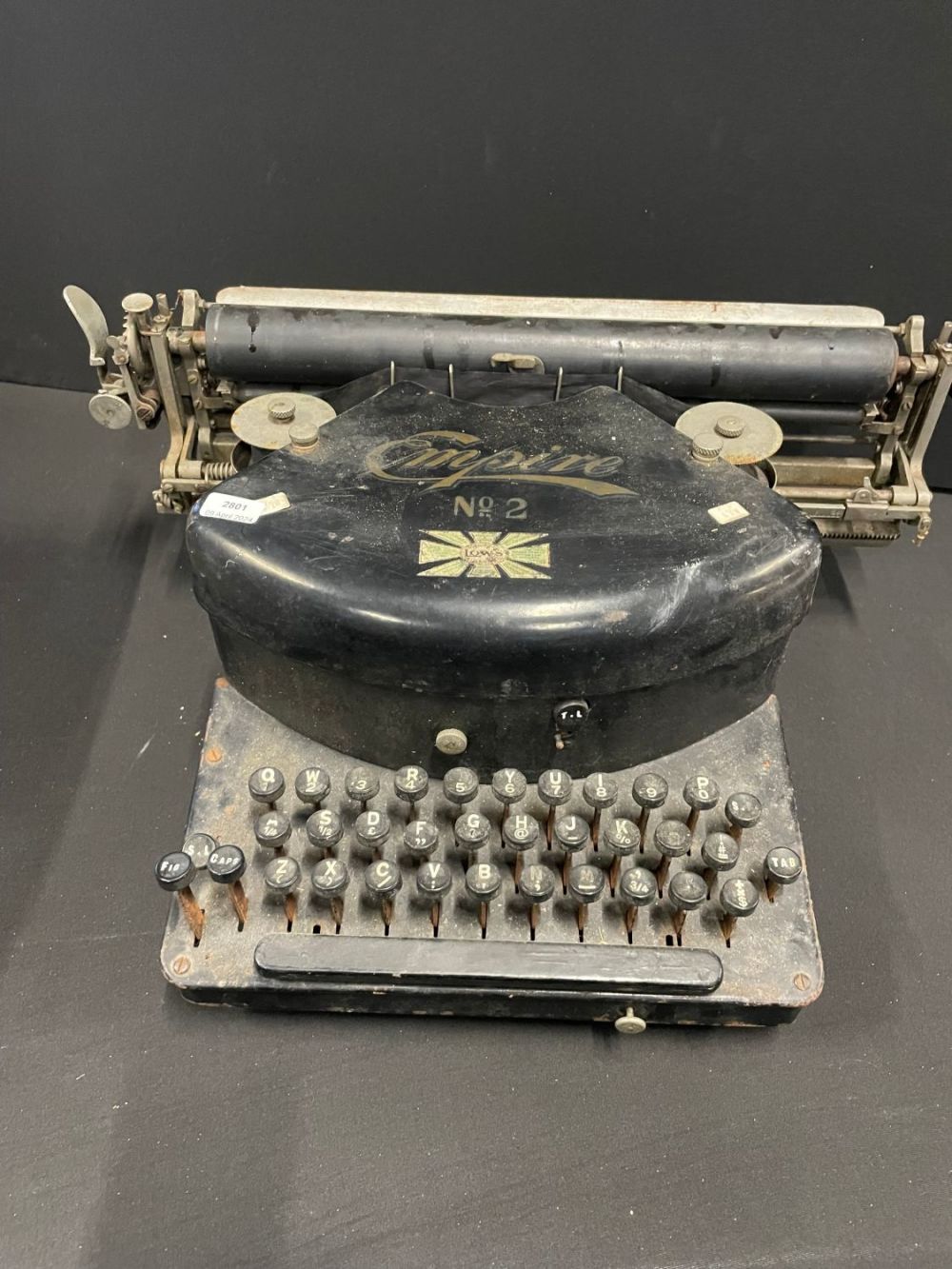 Lot 288: Antique Lowes Empire No2 Typewriter