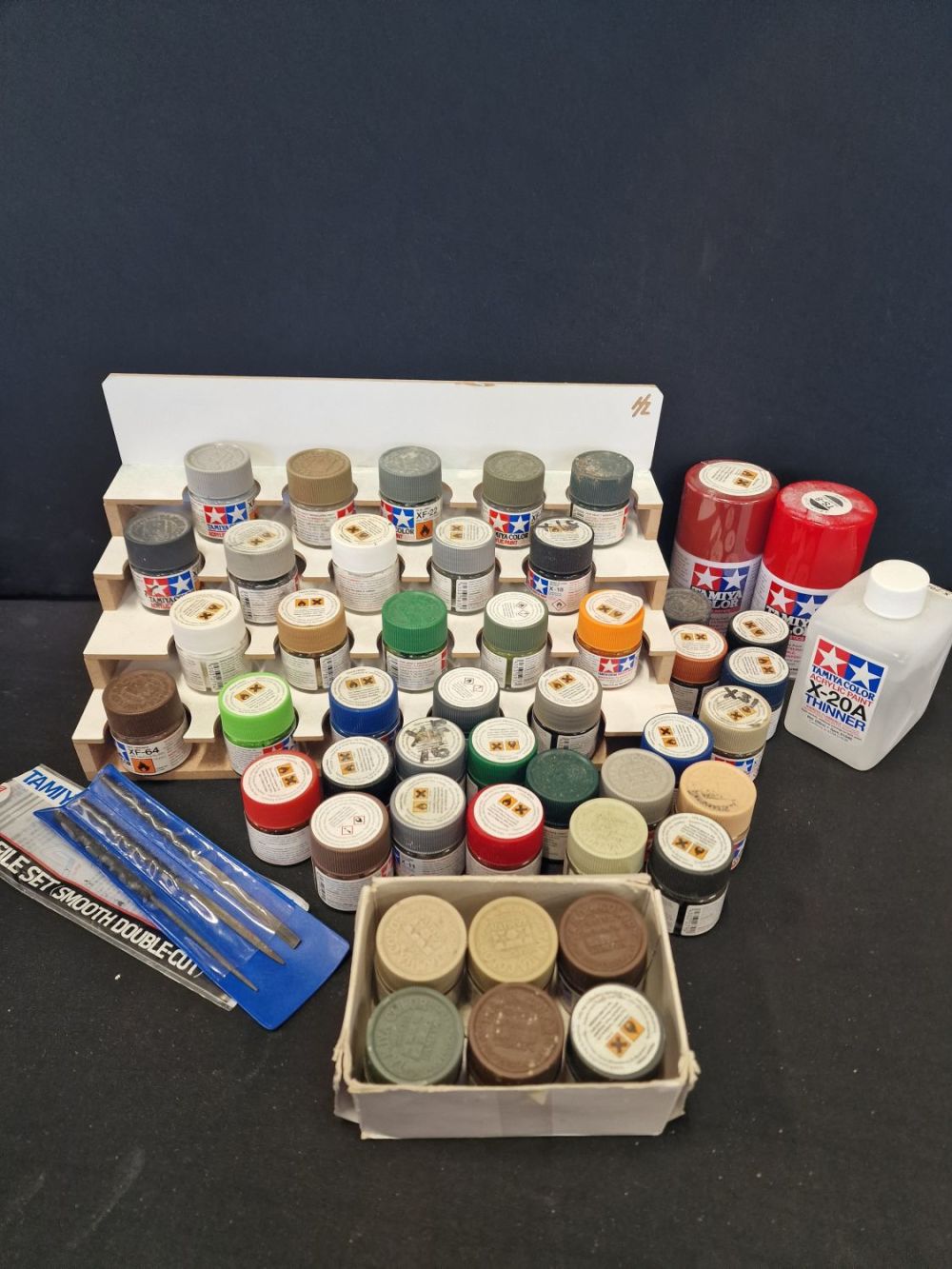 Lot 354: A job lot of mixed colours of TAMIYA...