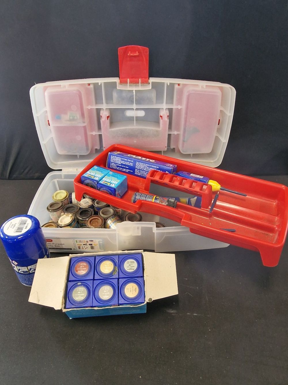 Lot 355: A collection of Revell colour acrylic paints including...