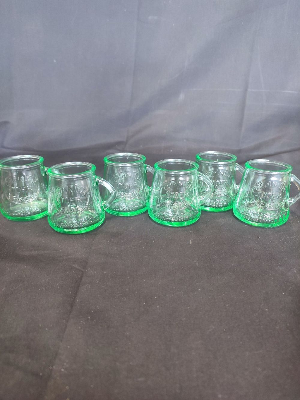 Lot 368: 6 Cornish Cider Farm glasses approximately 6.5cm tall