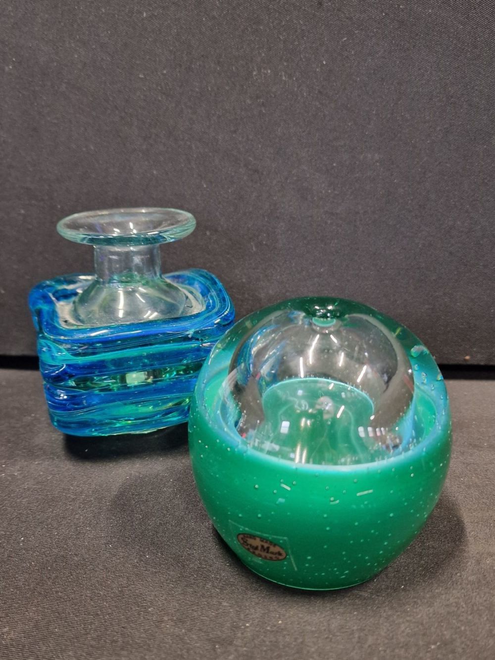 Lot 377: Medical glass ware and a hand made style...