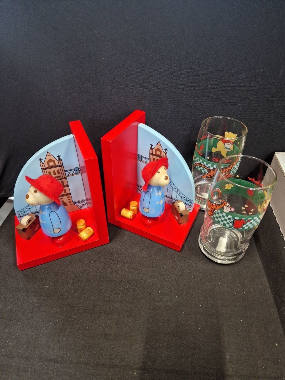 Lot 385: Paddington Bear book ends and two Whinnie the...
