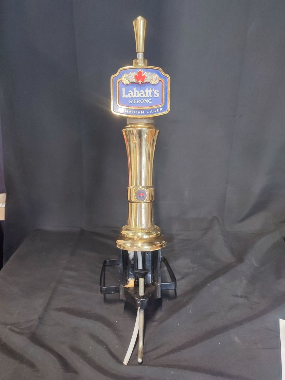 Lot 403: Vintage beer pump with Labatts signage