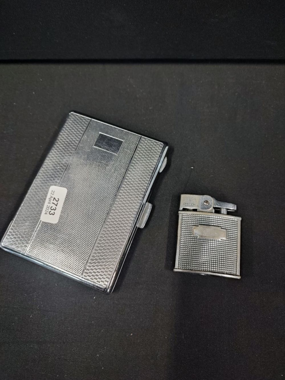 Lot 52: Vintage Ronson Cadet lighter and a vintage metal...