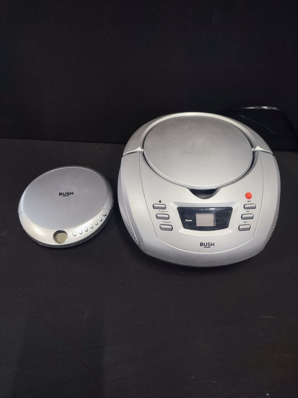 Lot 59: Bush Boombox and Bush portable CD player