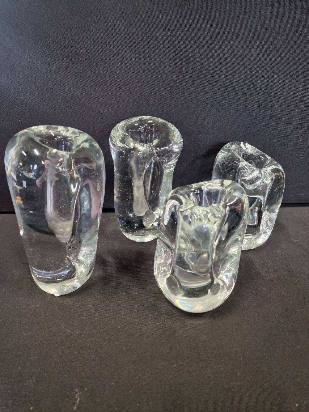 Lot 78: Four pieces of decrotive SERAX glassware.
