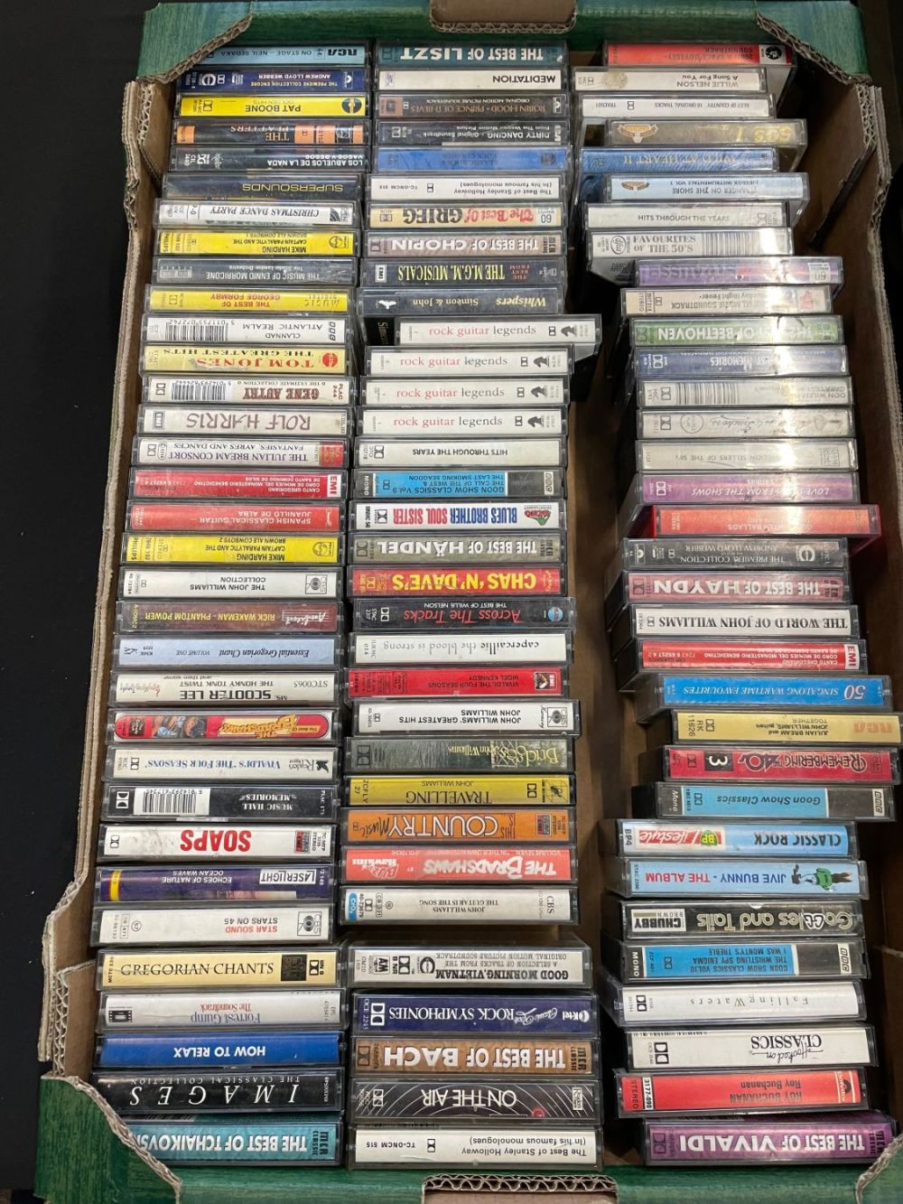 Lot 112: Large Box Containing Mixed Genre Cassette Tapes