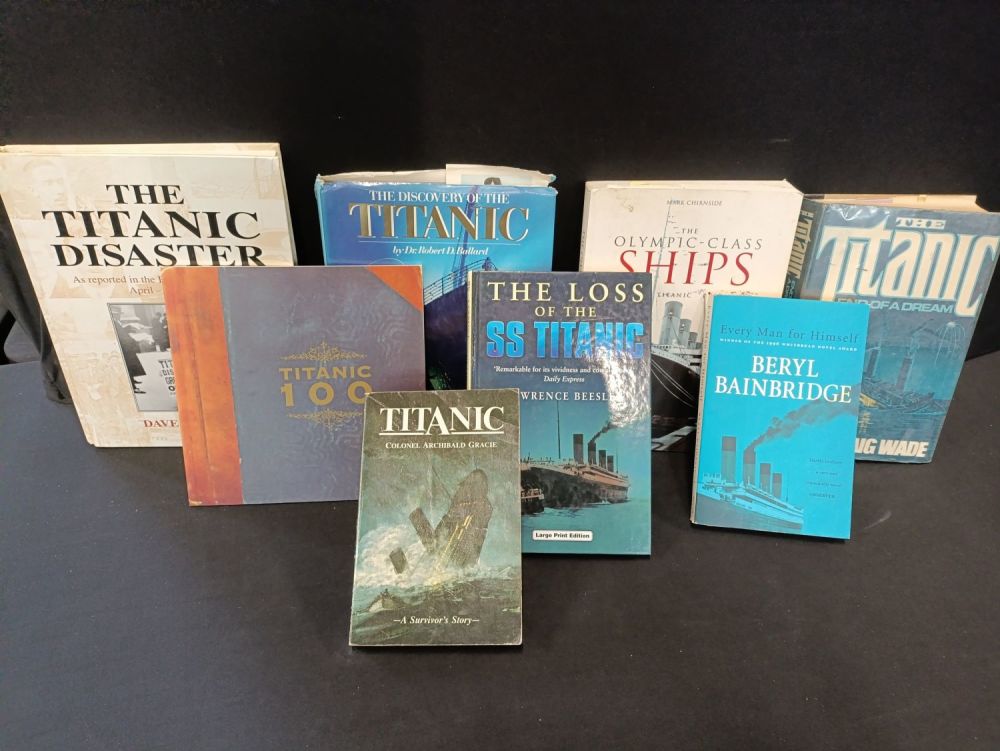 Lot 399: Collection of Titanic related books