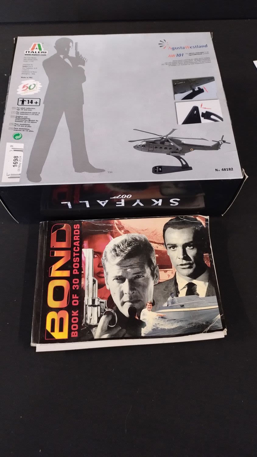 Lot 163: James Bond model helicopter AW101 from Skyfall, and...