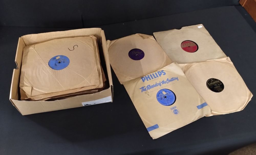 Lot 166: Selection of 78'S including artists Gracie fields,Frank Sinatra...