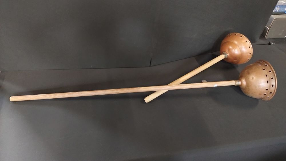 Lot 211: Two vintage copper possers, made by simplex