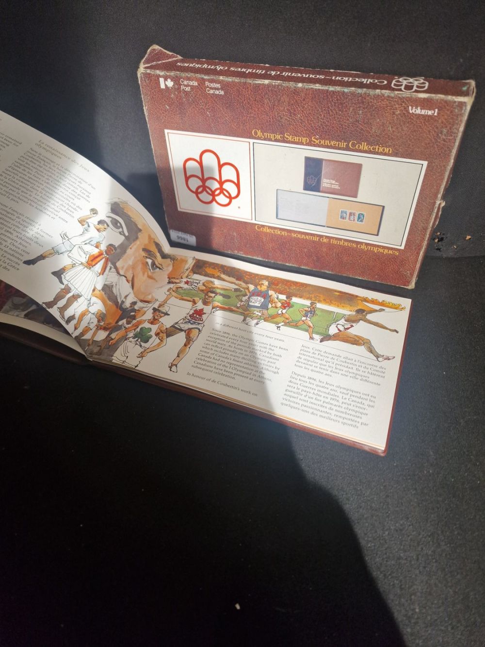 Lot 218: Collectors Olympic stamp book