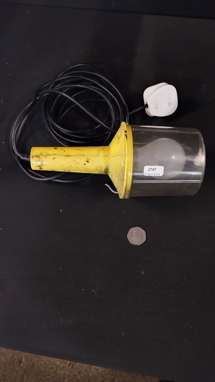 Lot 271: Hanging work light (working) 9.5 inch in length