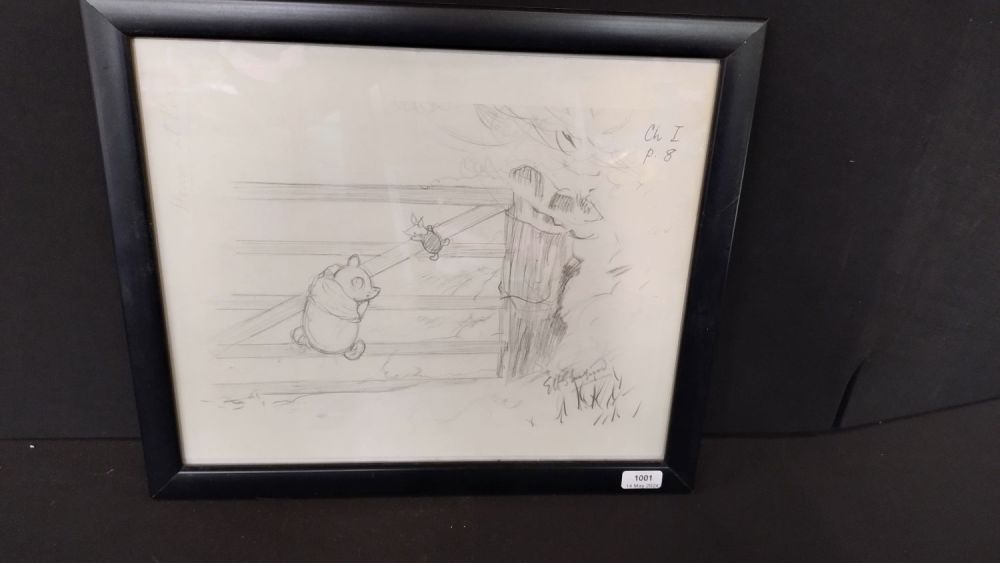 Lot 299: Print of winny the poo and piglet in...