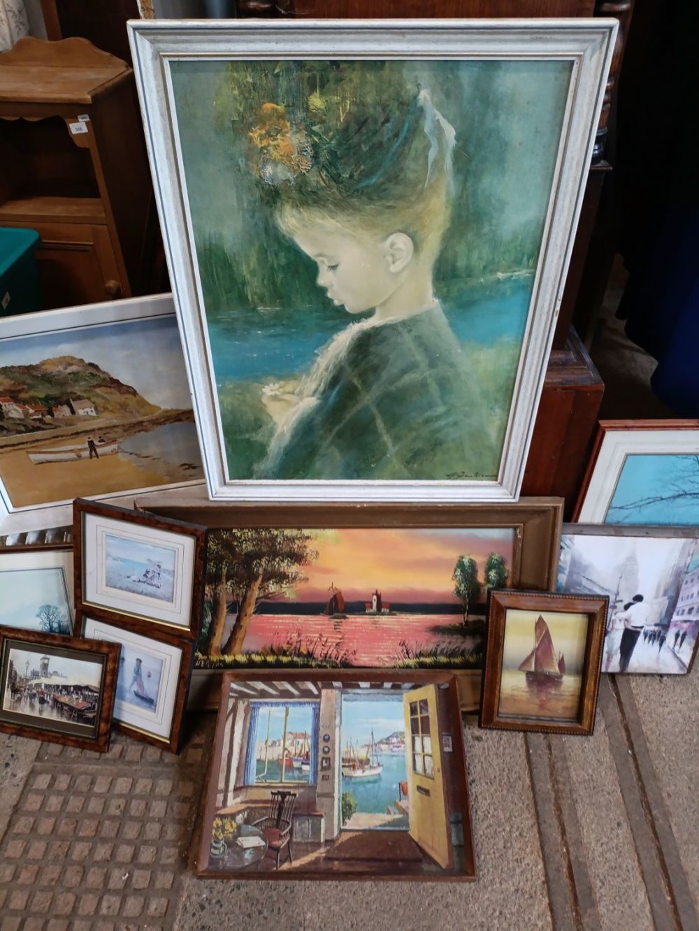 Lot 357: Selection of mostly marine themed Pictures Including mainly...