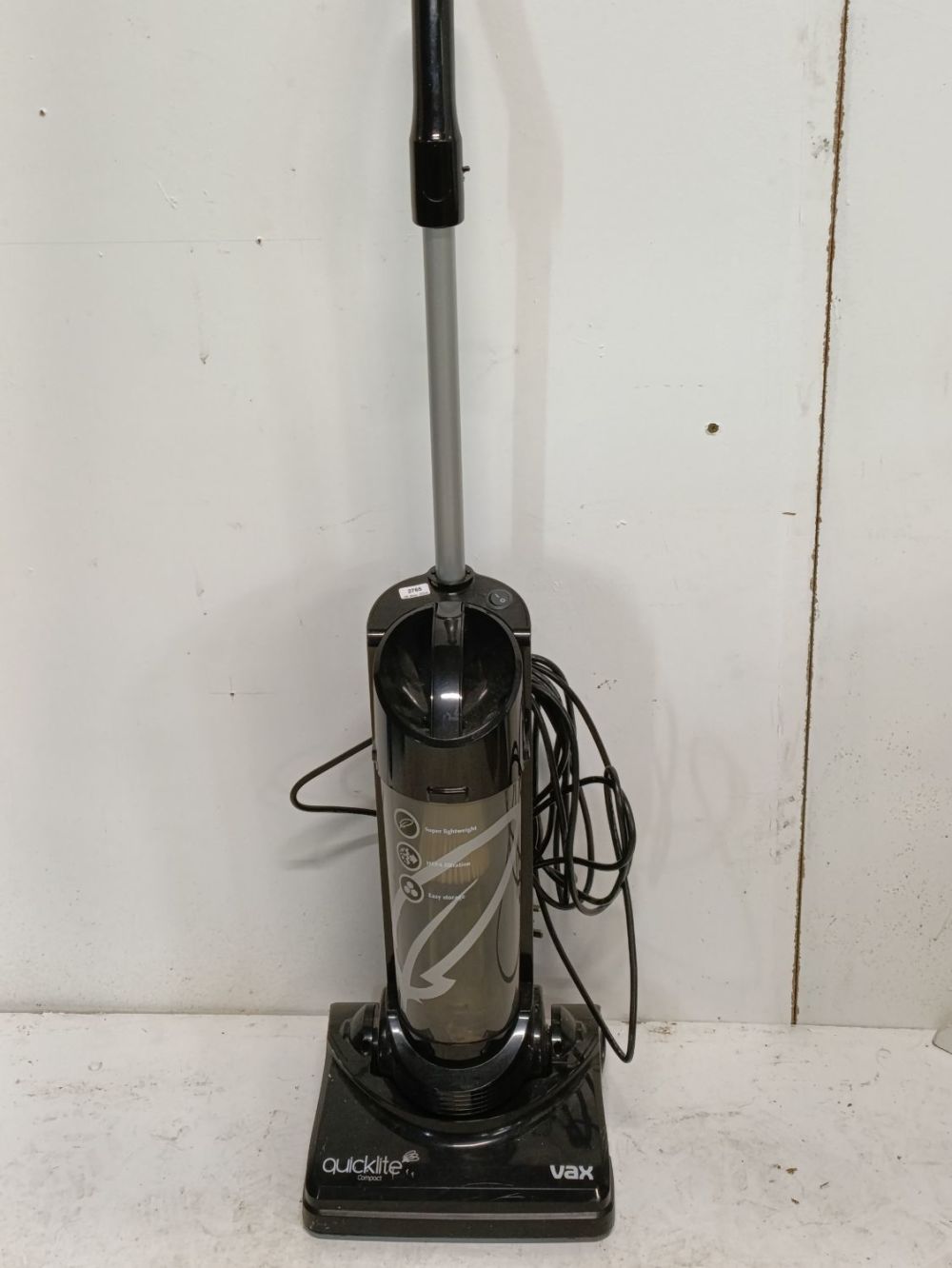 Lot 371: Vax Quicklite compact hoover tested for power AF....