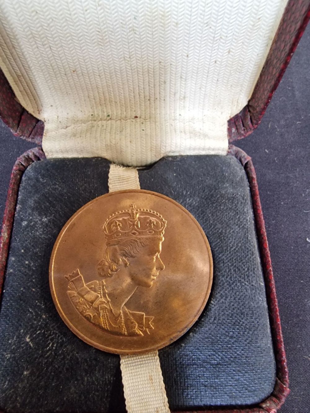 Lot 404: An Elizabeth II copper commerative coin dated 2nd...