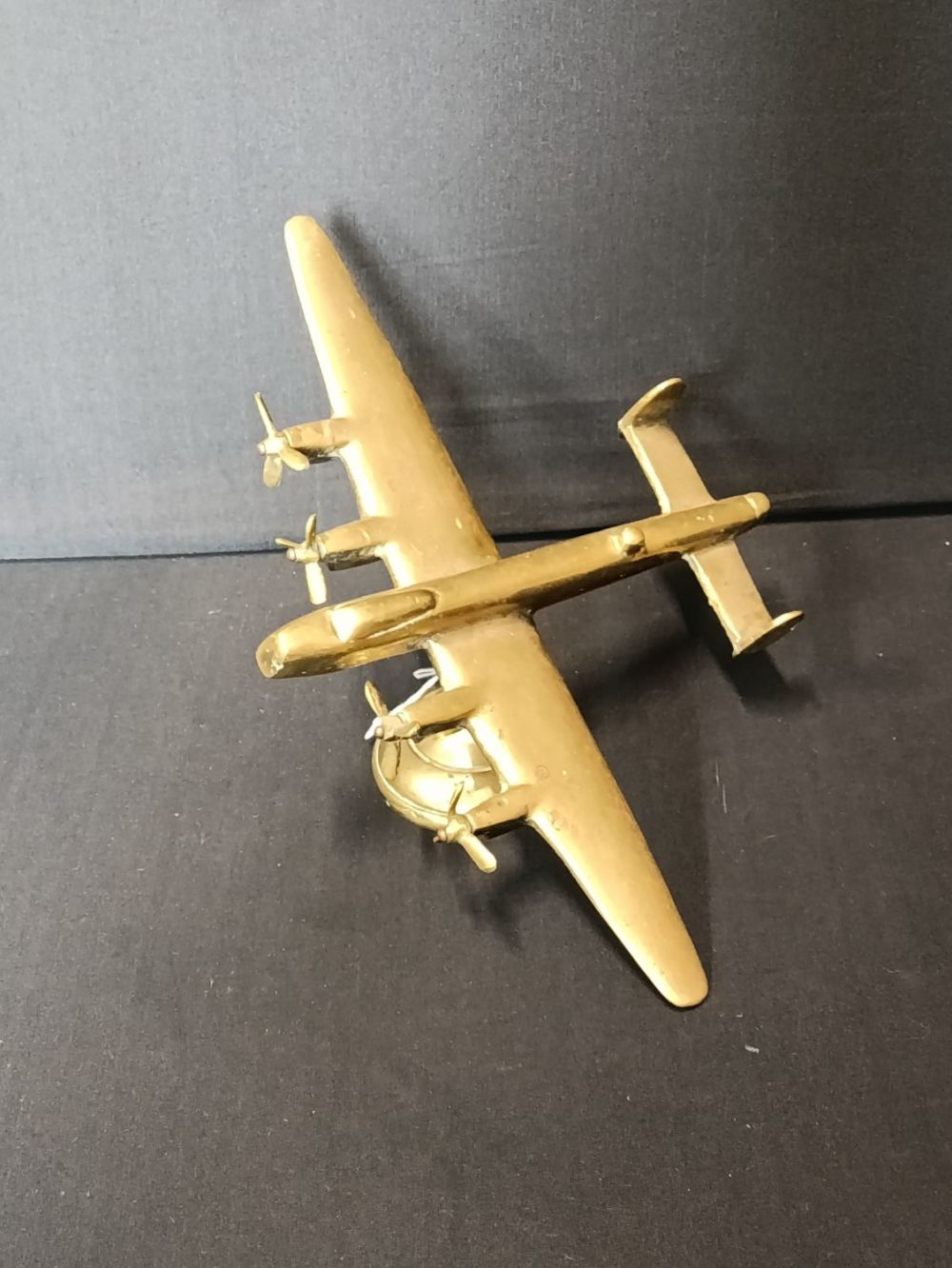 Lot 449: A large cast brass model of a WWII...