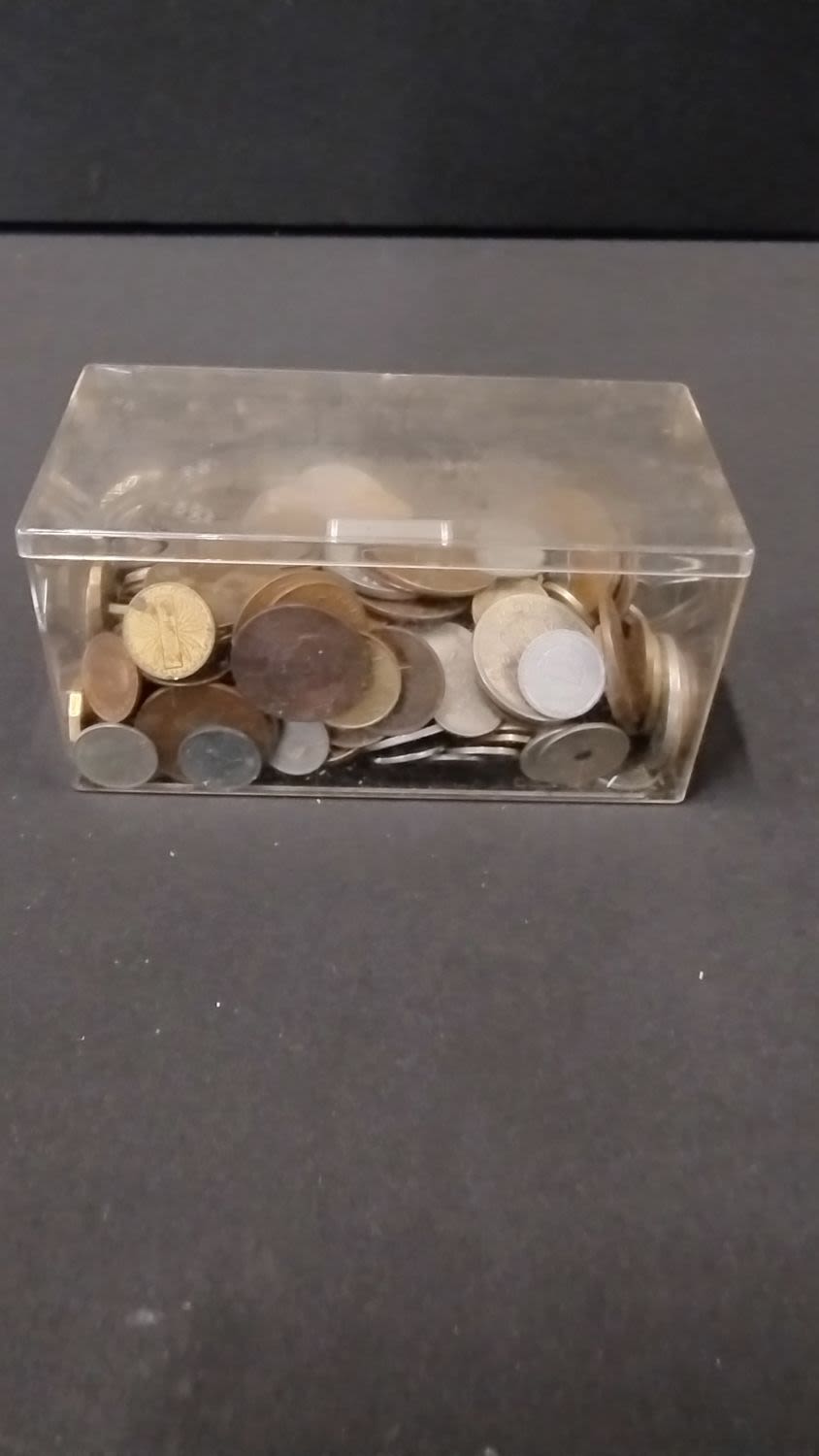 Lot 485: Small box of mixed currency coins some vintage