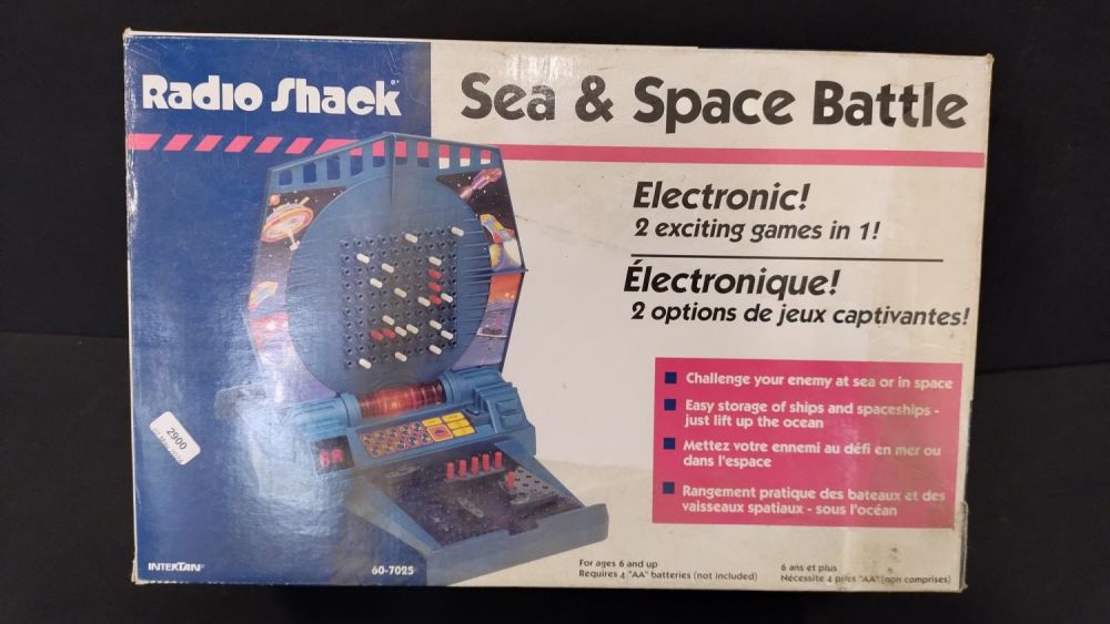 Lot 500: Vintage Radio Shack, Sea & Space Battle game...
