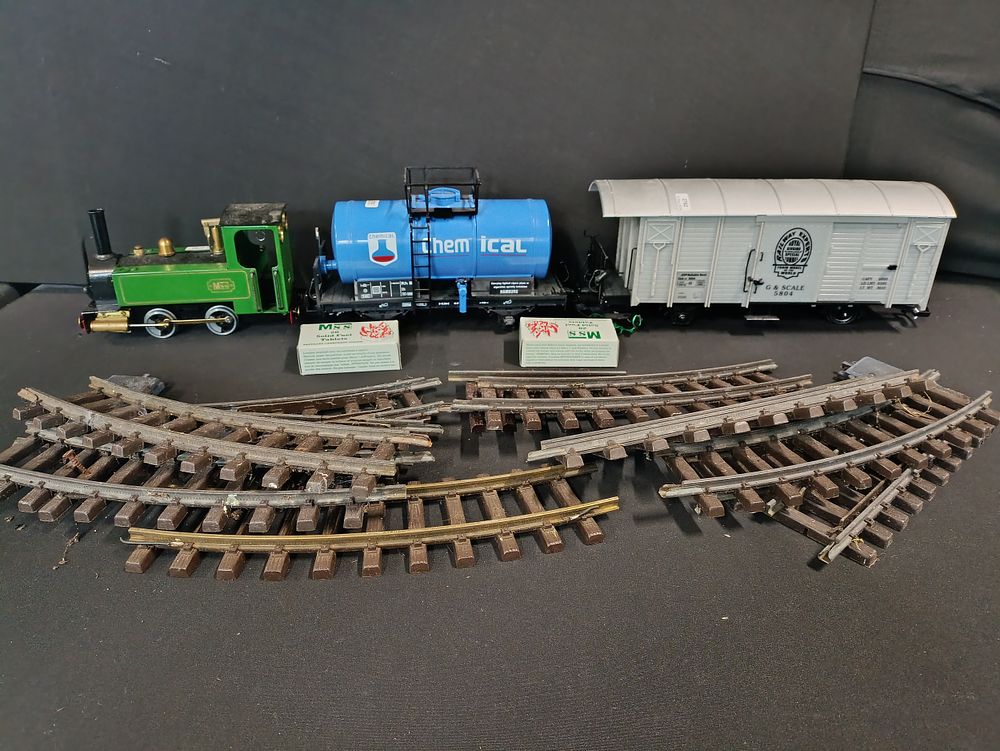 Lot 425: Mamod MMS Live Steam Train, tested and working...