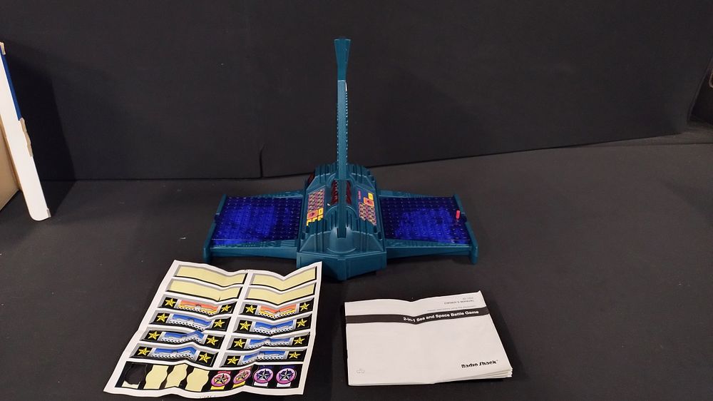Lot 151: Vintage Radio Shack, Sea & Space Battle game...