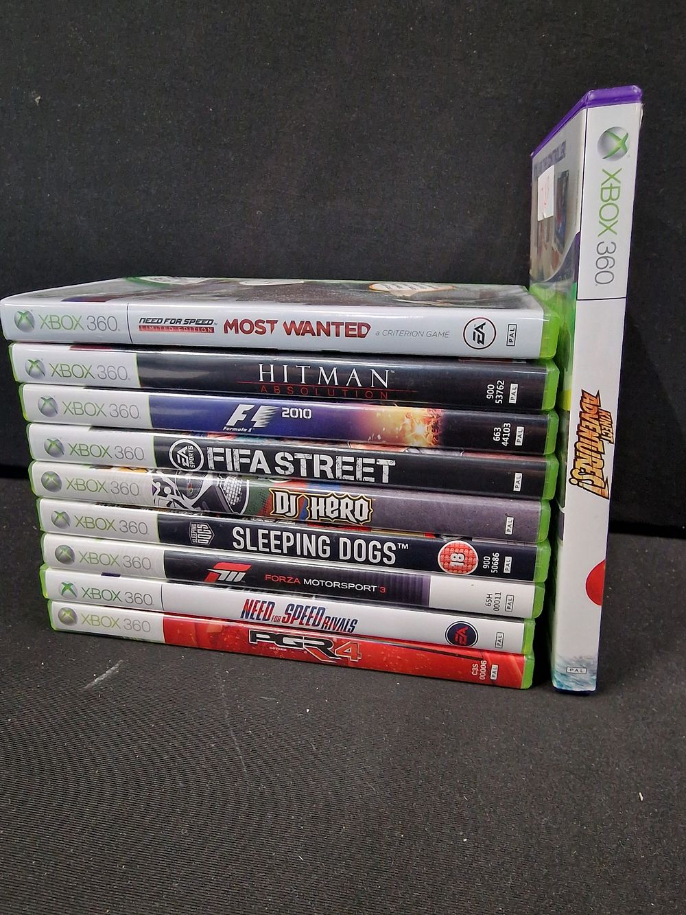Lot 160: Nine XBOX 360 games. Includes Fifa Street, Hoyland...
