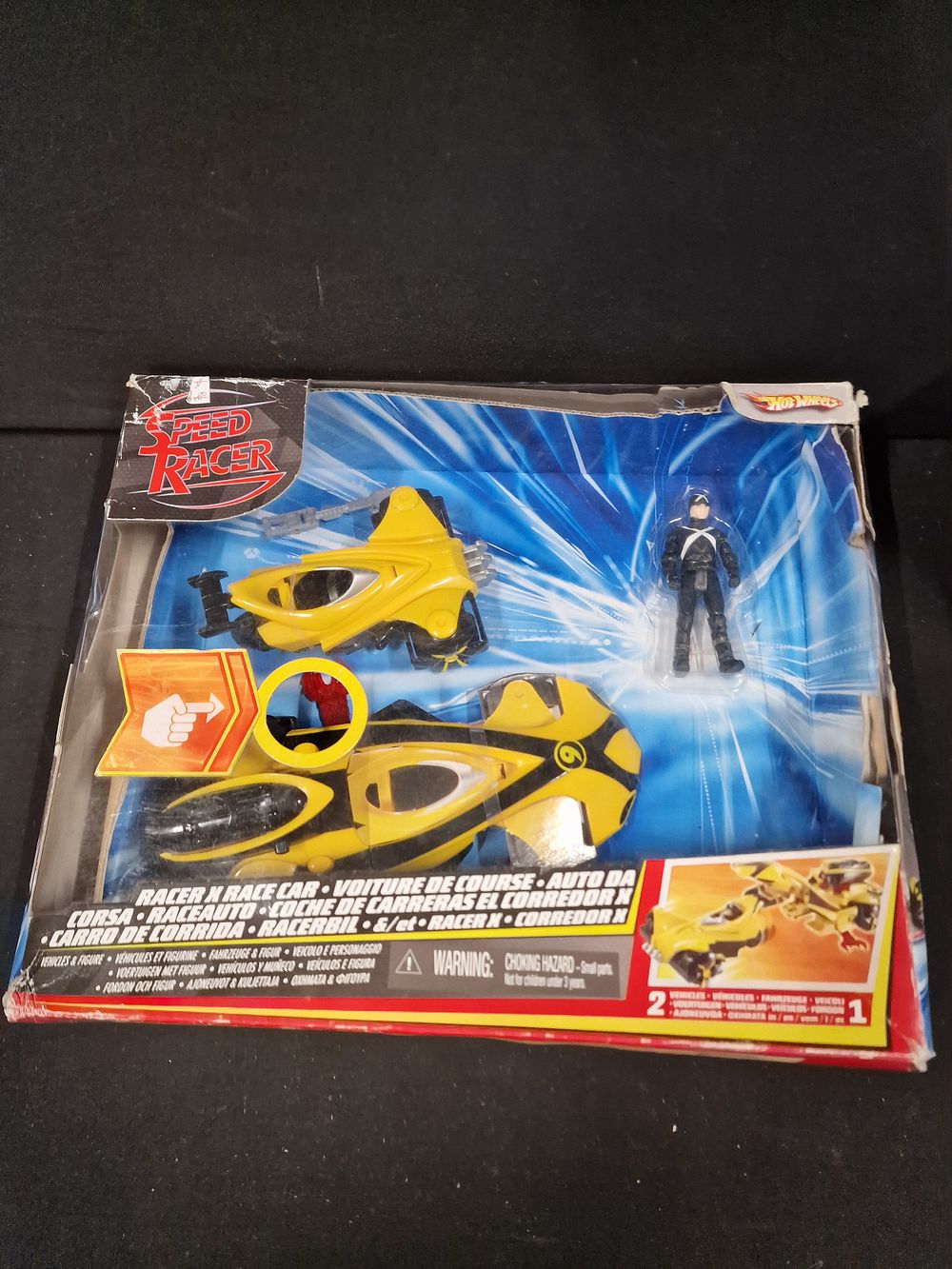 Lot 165: HOTWHEELS speed racers still in box.