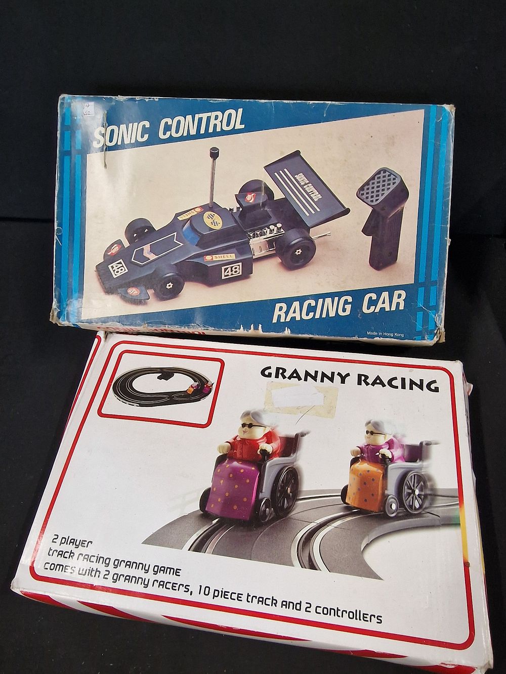 Lot 177: Two racing games. Granny racing track racing game...