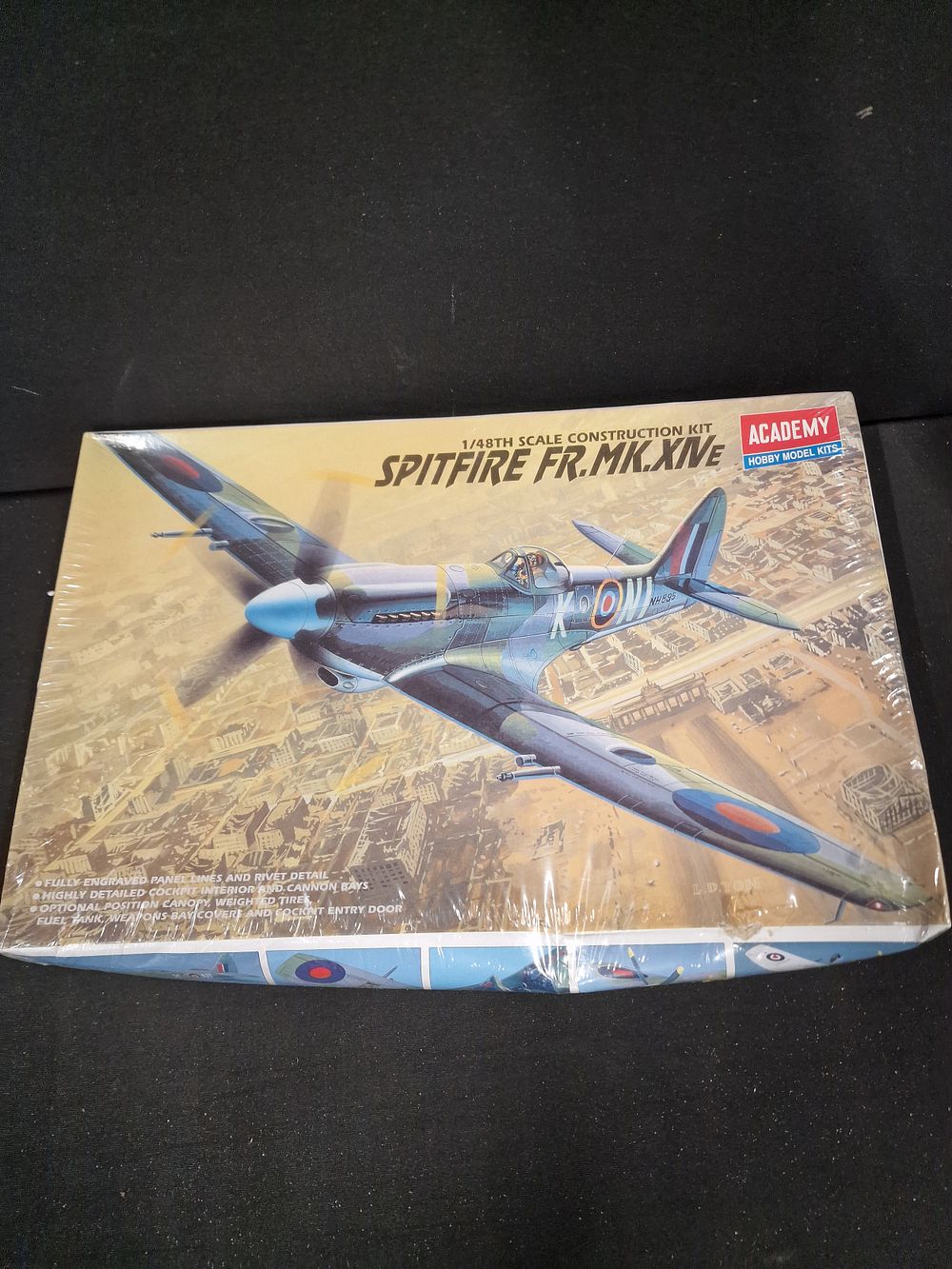 Lot 178: ACADEMY model kit Spitfire FR.MK.Xne FA143-7000. Sealed