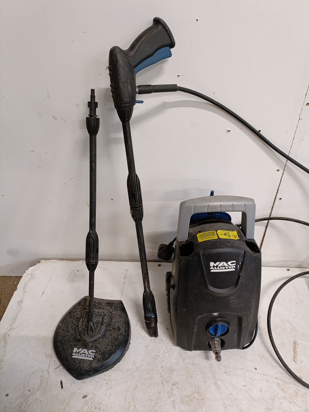 Lot 193: Mac Allister Pressure washer tested for power