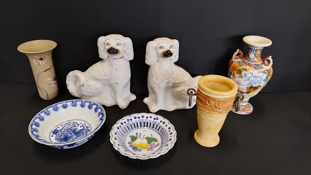Lot 212: Selection of Vintage items including a pair of...