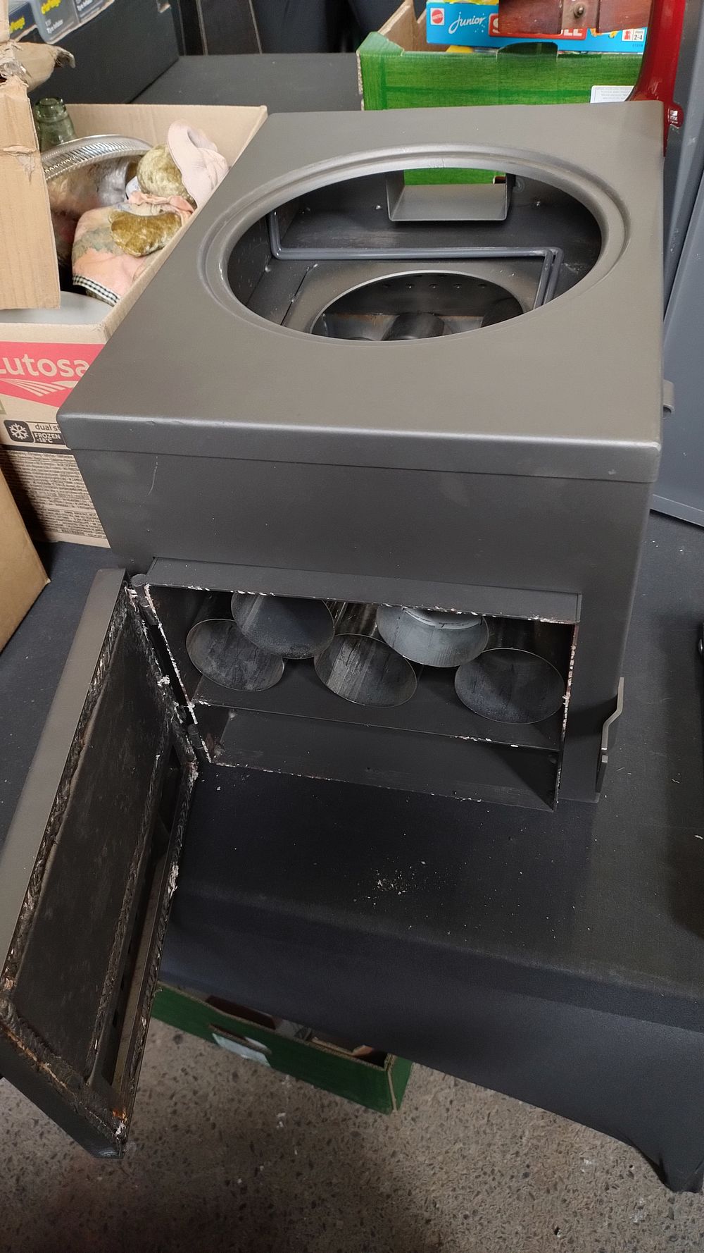 Lot 239: 1 piece camping stove brand new in the...