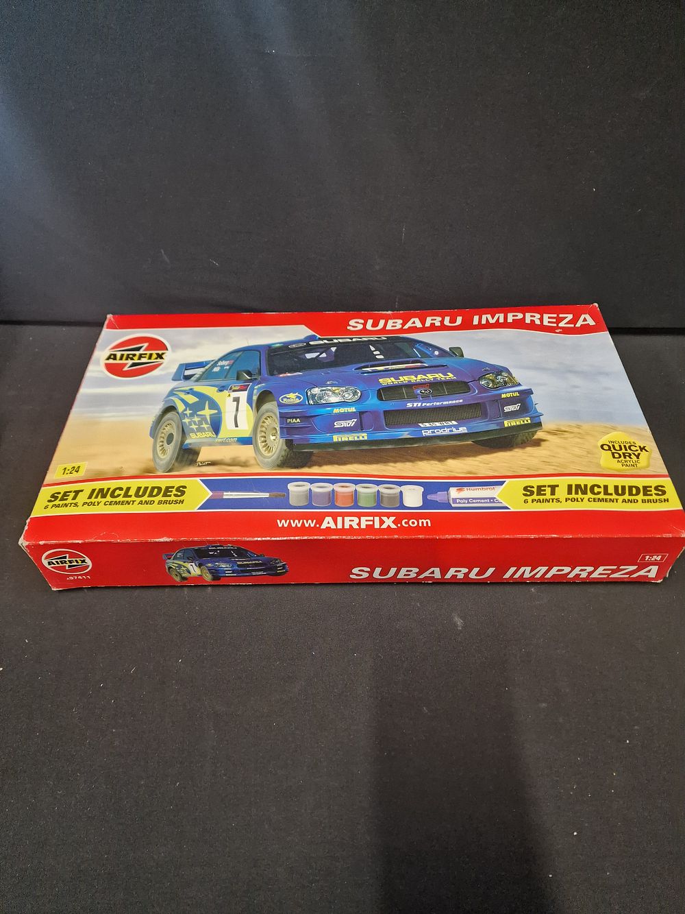 Lot 277: AIRFIX Subaru impresario scale 1:24 includes paint and...